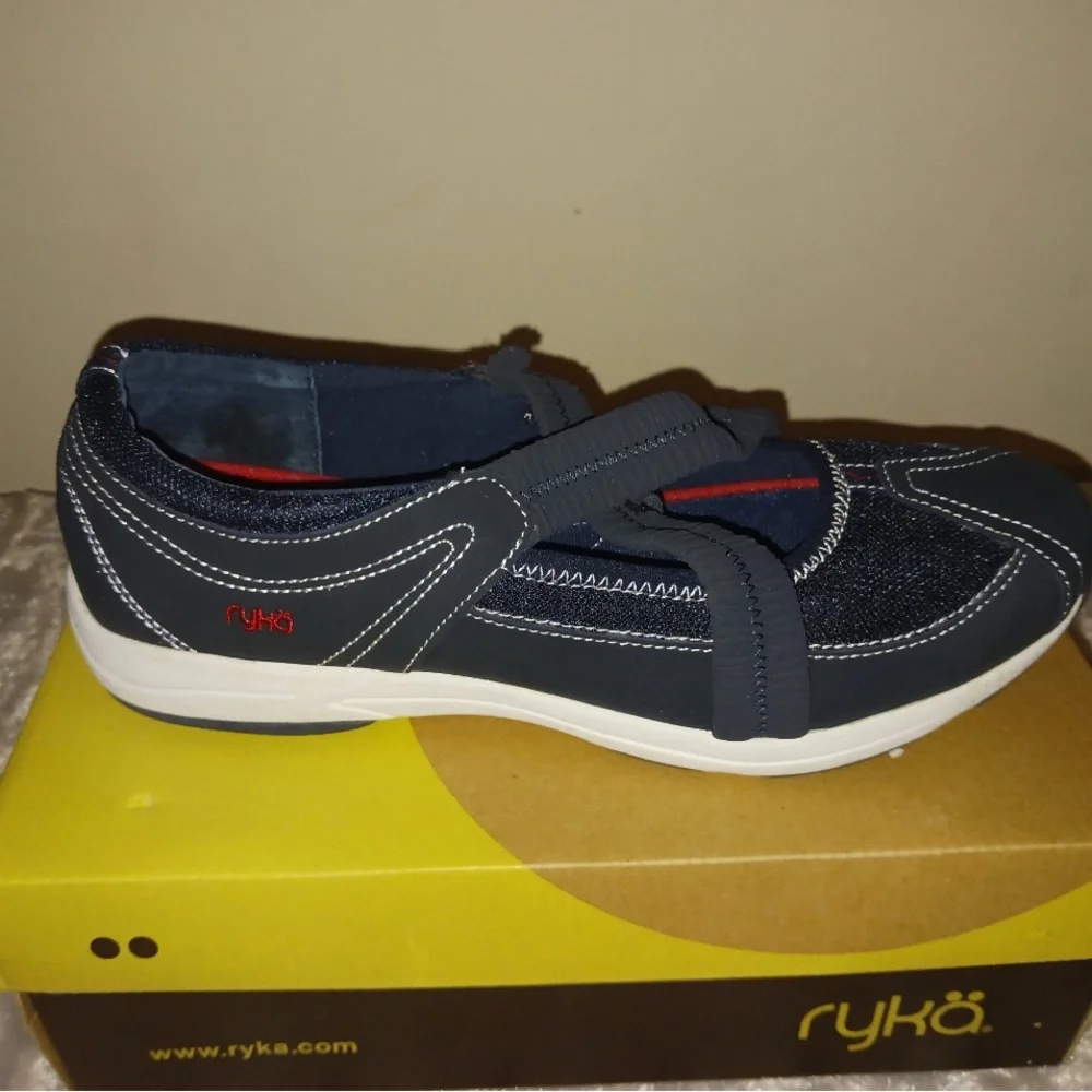 Ryka Kids' Dark Blue and Red Sneakers - Picture 2 of 2